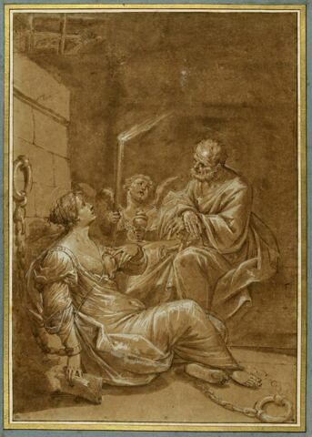 Saint Pierre visitant sainte Agathe dans sa prison