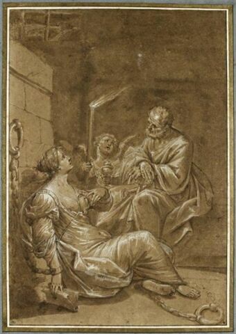 Saint Pierre visitant sainte Agathe dans sa prison, image 4/4