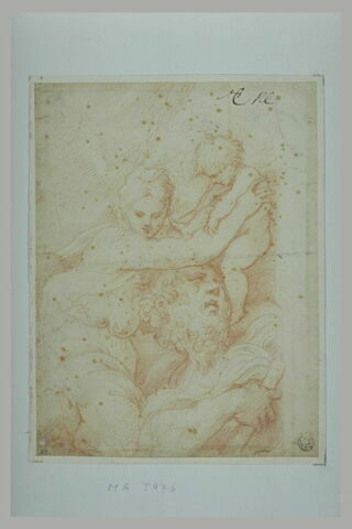 La Vierge plaçant l'Enfant Jésus sur les épaules de saint Christophe (?), image 2/2