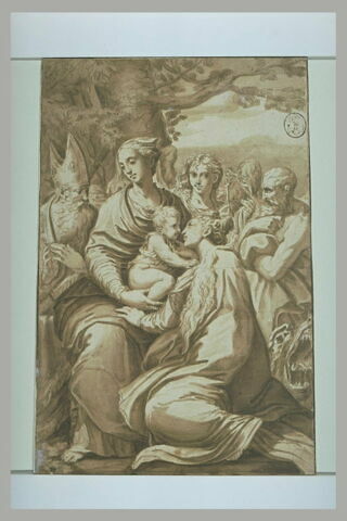 Vierge et l'Enfant avec saint Pétrone, un ange, saint Jérôme et sainte Marguerite, image 2/2