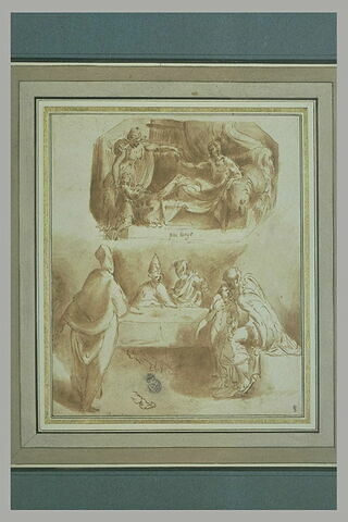 La bénediction d'Isaac ; figures autour d'une table, image 1/1