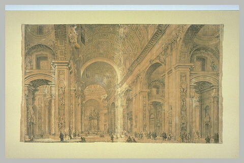 Vue intérieure de l'église Saint-Pierre du Vatican, image 1/1