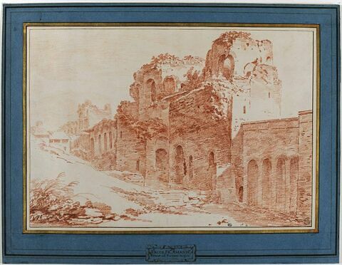 Vue des murs d'Aurélien et de la Porta Asinaria à Rome, image 1/2