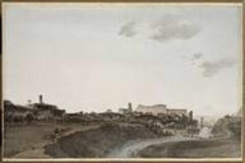 Vue de la ville de Ceva le 16 avril 1796, image 1/1