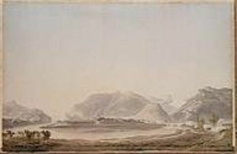 Vue de Caliano sur l'Adige le 4 septembre 1796, image 1/1