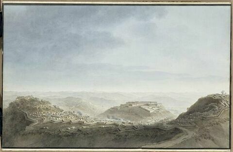 Vue du fort de Ceva le 16 avril 1796, image 1/1