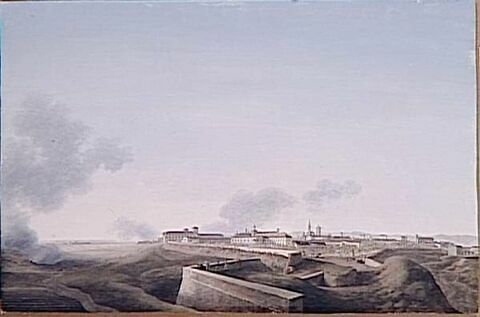 Vue de la ville de Pavie le 25 mai 1796