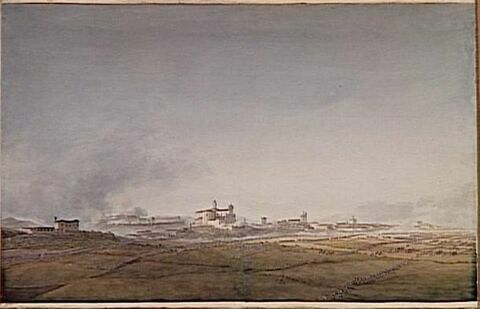 Vue du bourg et du château de Castiglione le 3 août 1796, image 1/1