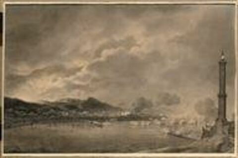 Bombardement de la ville de Gênes par les Anglais dans la nuit du 20 mai 1800, image 1/1