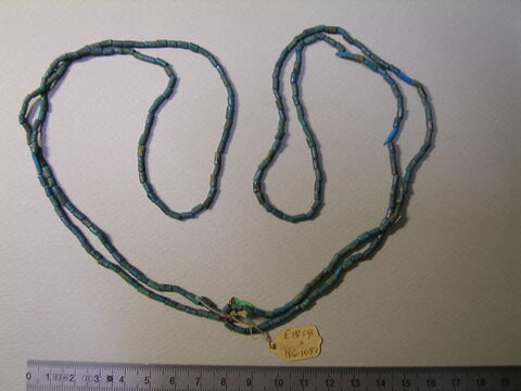 collier à 2 rangs ; perle cylindrique, image 1/1