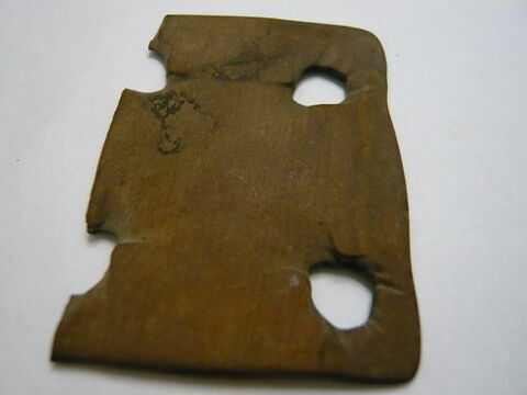 carton de tissage ; fragment