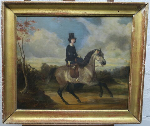 Portrait présumé de George Sand à cheval