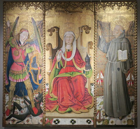 La Madeleine entre saint Michel et saint Bernardin de Sienne, dit Triptyque Spiridon, image 1/1