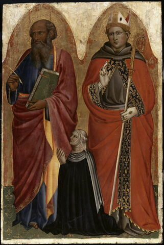 Saint Jean Évangéliste, saint Louis de Toulouse et la donatrice, Catarina dei Franzesi, image 1/2
