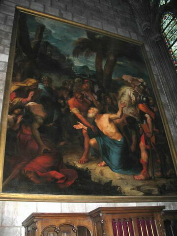 Saint André à genoux devant sa croix