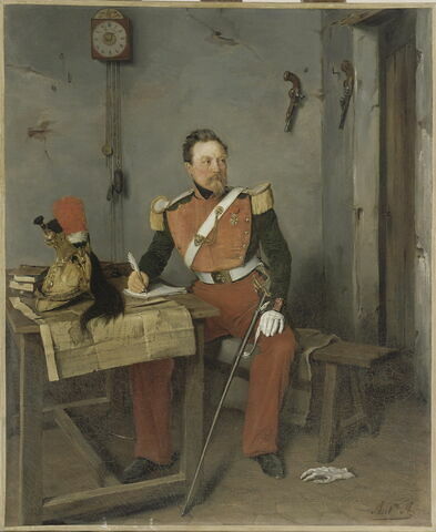 Portrait du baron François Gabriel Dornier, capitaine instructeur au 10e régiment de Dragons., image 1/1