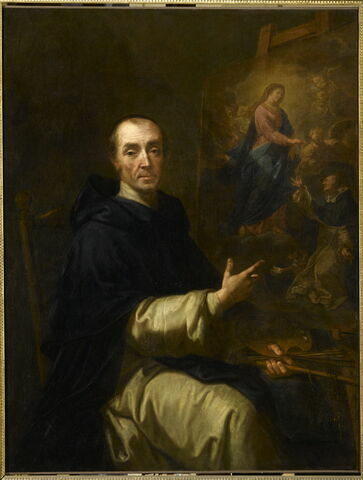 Portrait de l'artiste peignant Notre-Dame du Rosaire