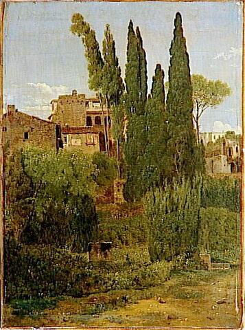 Paysage de la Villa d'Este à Tivoli en 1802. Étude d'après nature, image 1/2