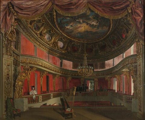 L'Intérieur du théâtre de la reine au Petit Trianon en 1838