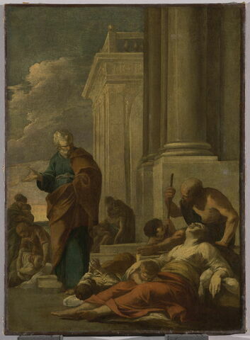 Saint Pierre guérissant les malades avec son ombre