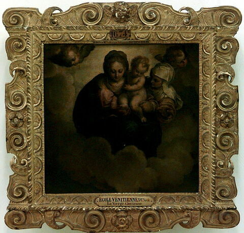 La Vierge à l'Enfant en gloire avec sainte Anne