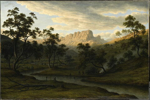 "Soleil couchant à Ben Lomond" (Tasmanie), 1840
