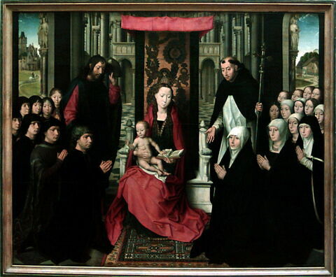 La Vierge et l'Enfant entre saint Jacques et saint Dominique, image 3/7