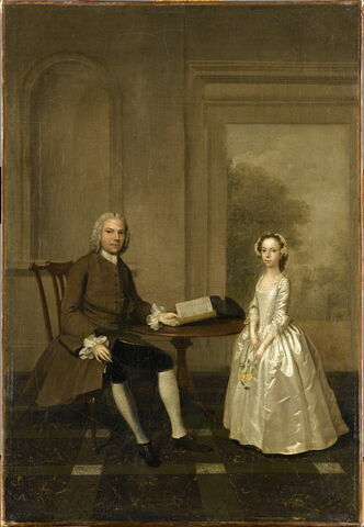 Portrait d'un homme et sa fille, 1748