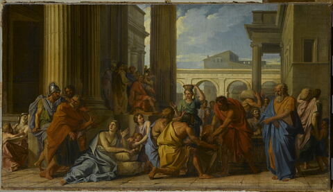 Alexandre Sévère faisant distribuer du blé au peuple de Rome dans un temps de disette
