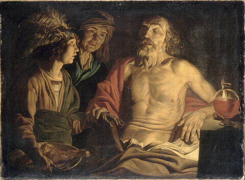 Isaac bénissant Jacob en présence de Rebecca, image 2/3