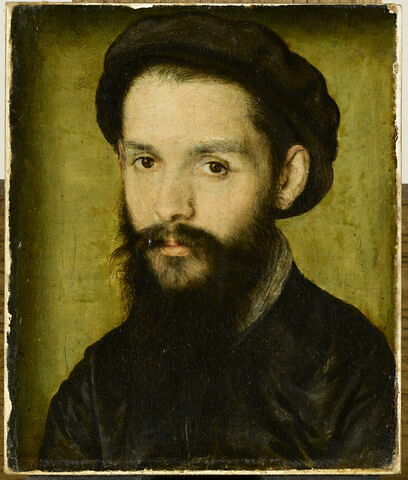 Portrait présumé de Clément Marot (1496-1544), poète et valet de chambre de Marguerite de Navarre, puis de François Ier.