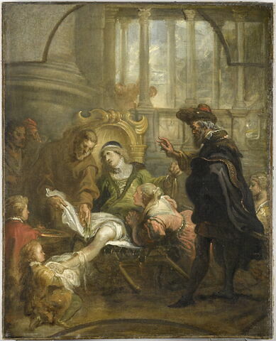 Saint François de Paule guérissant Jean Caratello