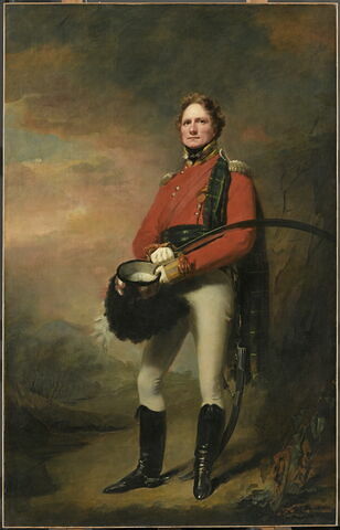 Portrait du major James Lee Harvey en uniforme de Gordon Highlander (vers 1780-1849)