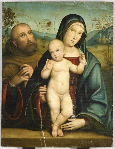 La Vierge et l'Enfant avec saint Antoine abbé, image 1/4
