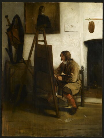Peintre dans son atelier