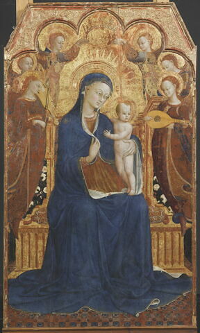 La Vierge et l'Enfant entourés de six anges