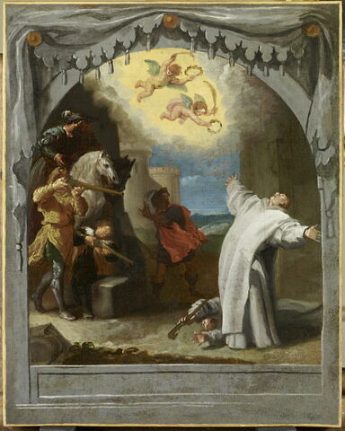 Le Martyre des vénérables pères Vincent Herck et Jean Léodieux de la chartreuse de Roermond (Pays-Bas) prise d'assaut par les gueux de Guillaume de Nassau en 1572