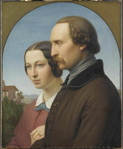 Portrait du peintre Ernst Deger et de son épouse, image 1/2
