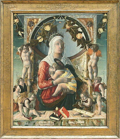 La Vierge allaitant l'Enfant avec huit anges musiciens, image 9/10