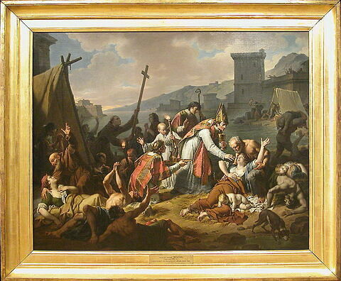 Le Dévouement de monseigneur de Belzunce (1671-1755), évêque de Marseille, durant la peste qui désola cette ville en 1720, image 2/3