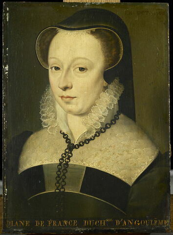 Diane de France, duchesse d'Angoulême (1538-1619), fille naturelle et légitimée de Henri II, roi de France.