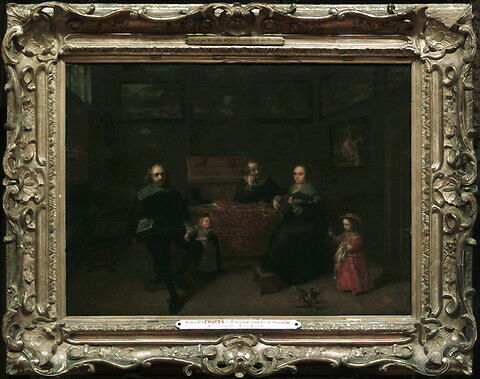 Réunion de famille dans un cabinet de tableaux, dit autrefois La Famille Van Eyck, image 3/3
