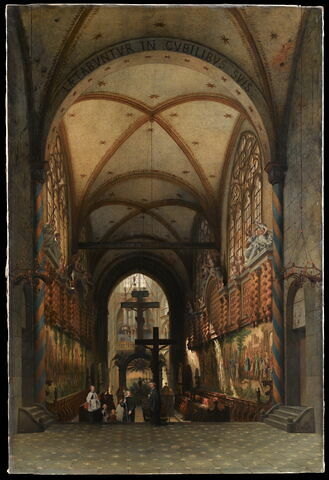 Vue de l'intérieur de l'église Saint-Géréon à Cologne, dit autrefois: Saint-Jean-des-Rois à Tolède