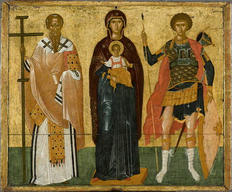 La Vierge et l'Enfant entre saint Cyriaque et saint Georges