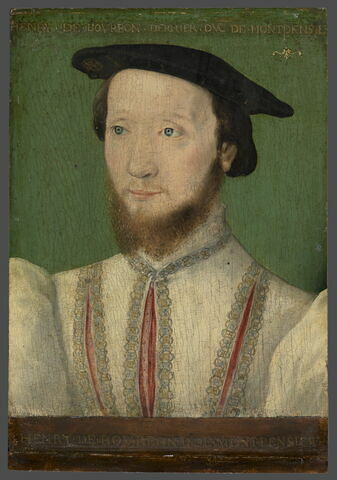 Portrait présumé de Louis de Bourbon, duc de Montpensier (1513-1582), dit autrefois: Henry de Bourbon, duc de Montpensier.