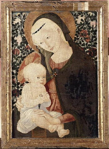 La Vierge et l'Enfant dans un buisson de roses, image 2/3