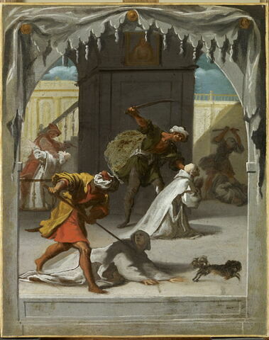 Le Martyre des chartreux de Mauerbach (Autriche) en 1529, lors du siège de Vienne par les Turcs, image 1/2