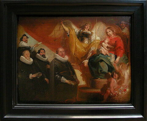 Vierge à l'Enfant avec saint Joseph et l'archange saint Michel, et quatre magistrats de la ville de Bruxelles en orants, image 4/5