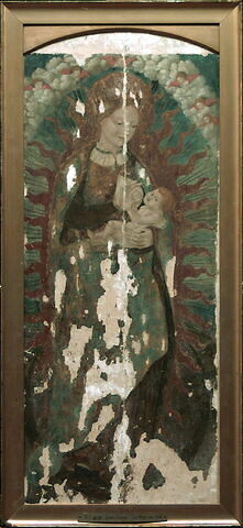 La Vierge à l'Enfant dans une mandorle, debout sur le croissant de lune, image 1/1