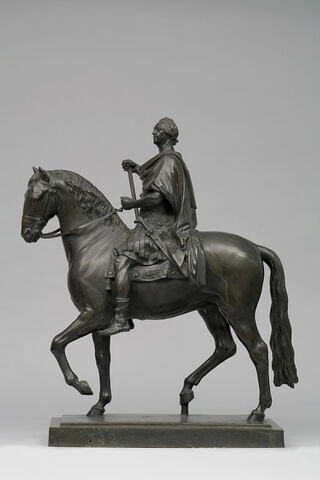 Louis XV à cheval en costume romain